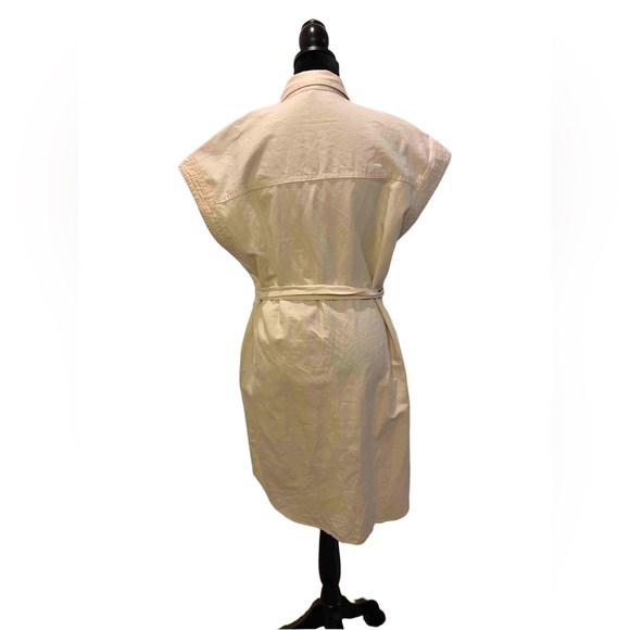 Banana Republic Cream Belted Mini Dress - Picture 3 of 5